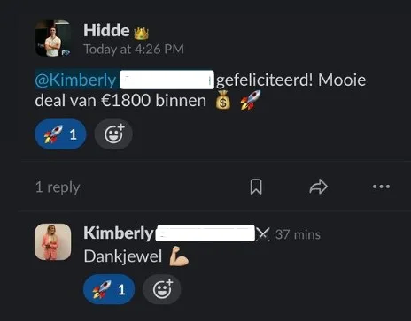 Deal van €1800 binnen
