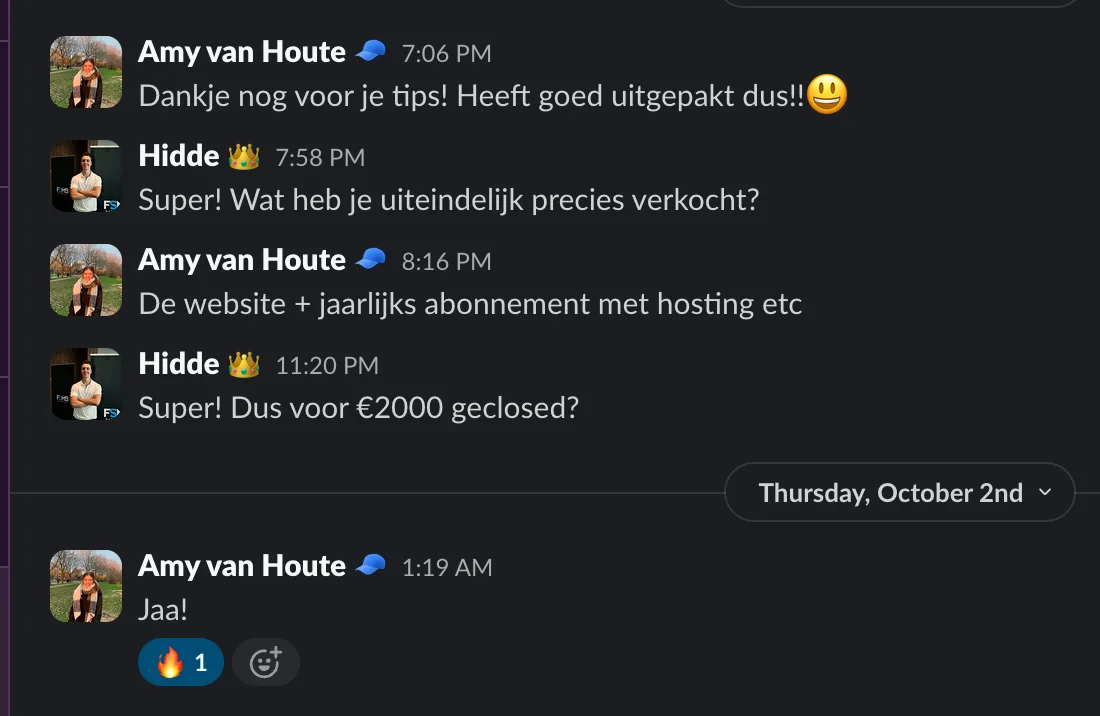 Klant van 2000 euro