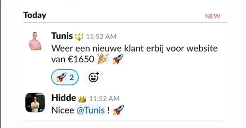 Nieuwe website voor €1650